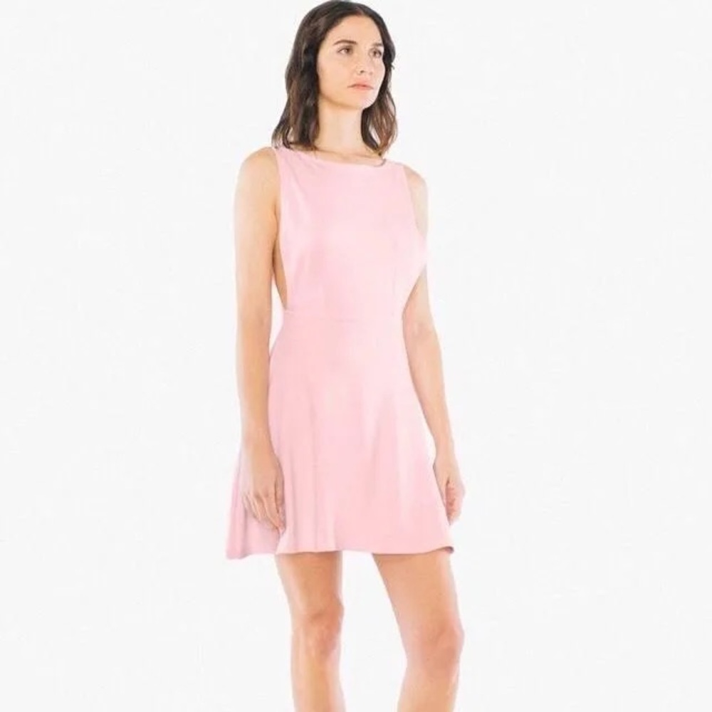 American Apparel Skater dress Pink Size Large